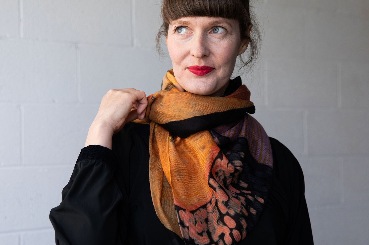 The Fluttering of Birds 🐦⬛ Cashmere Wool Scarf