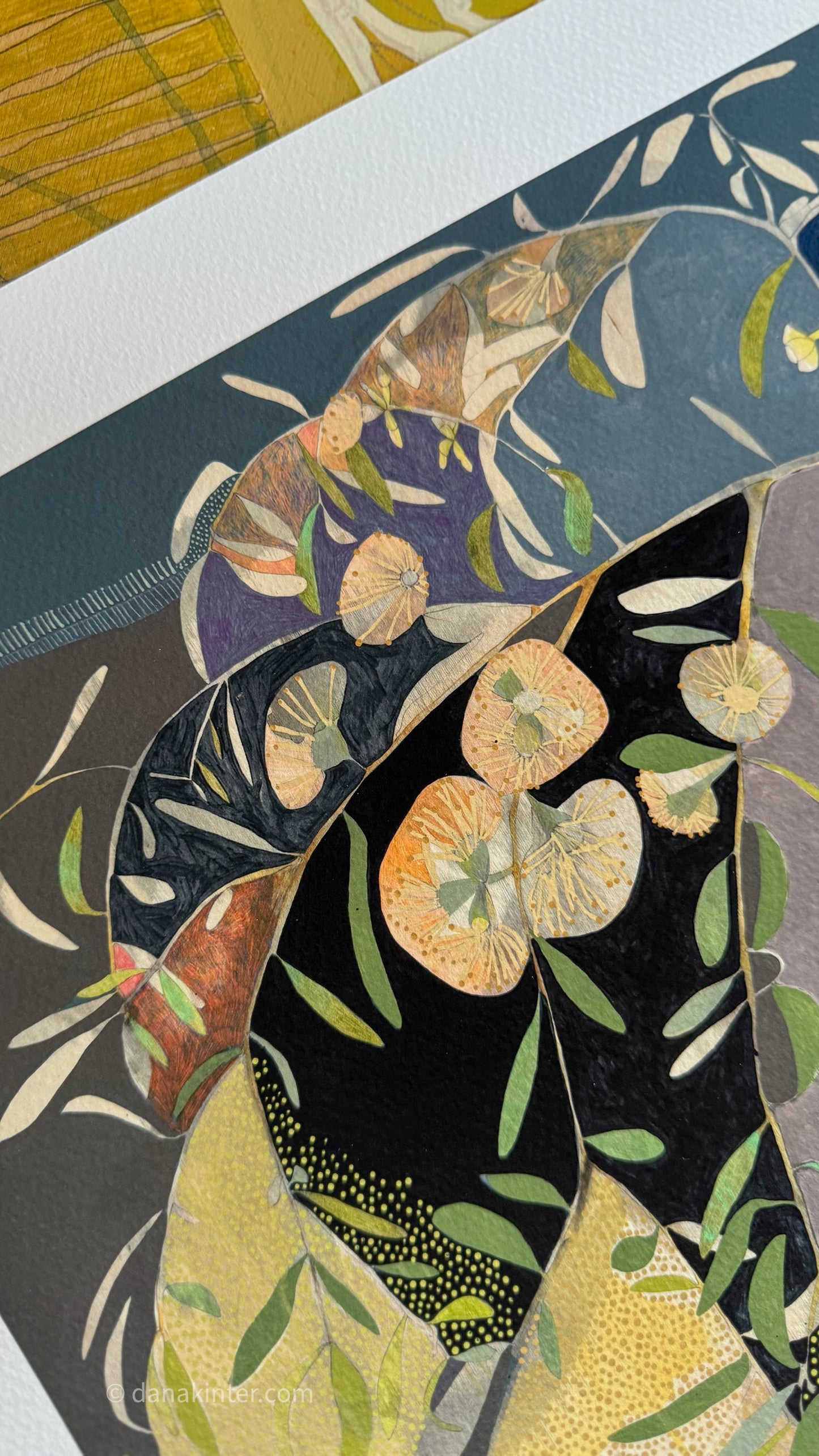 Gentle Growth, Blue Wren and Eucalyptus - Edition Print