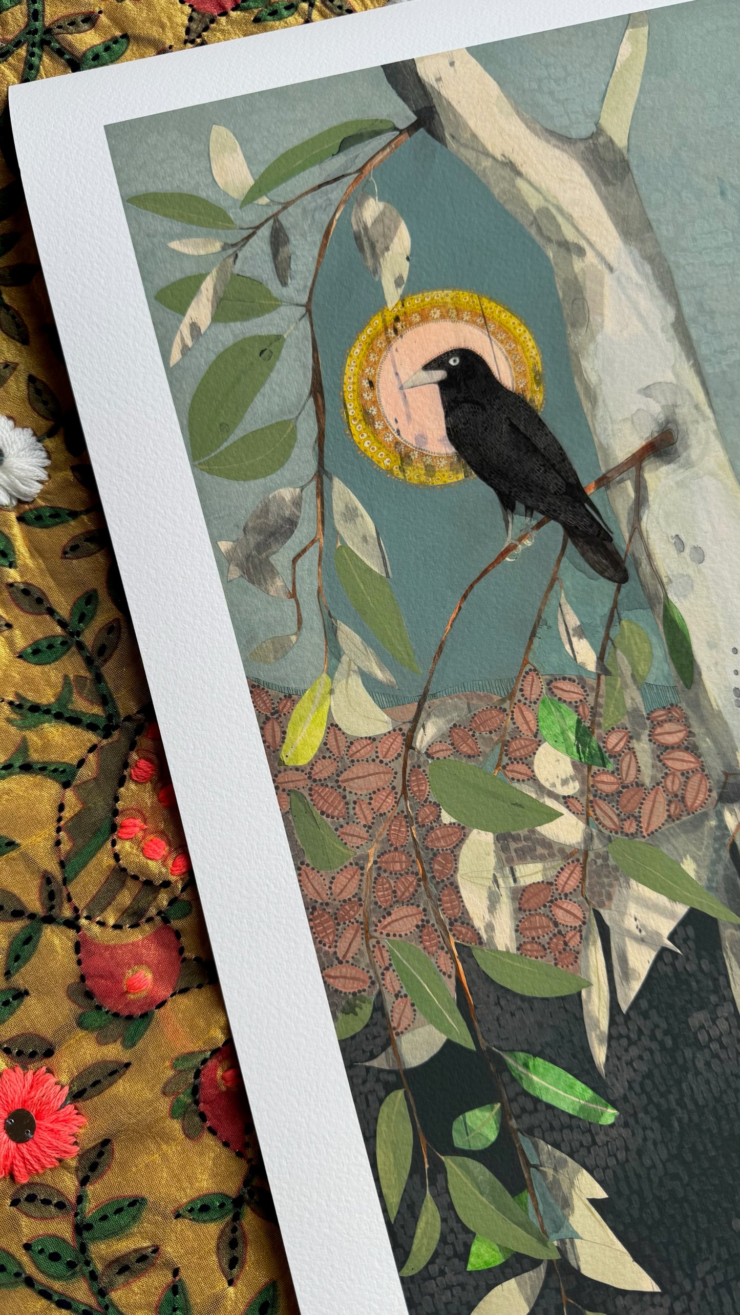 He Finds the Words on the Wind, Little Raven and Gum - Edition Print