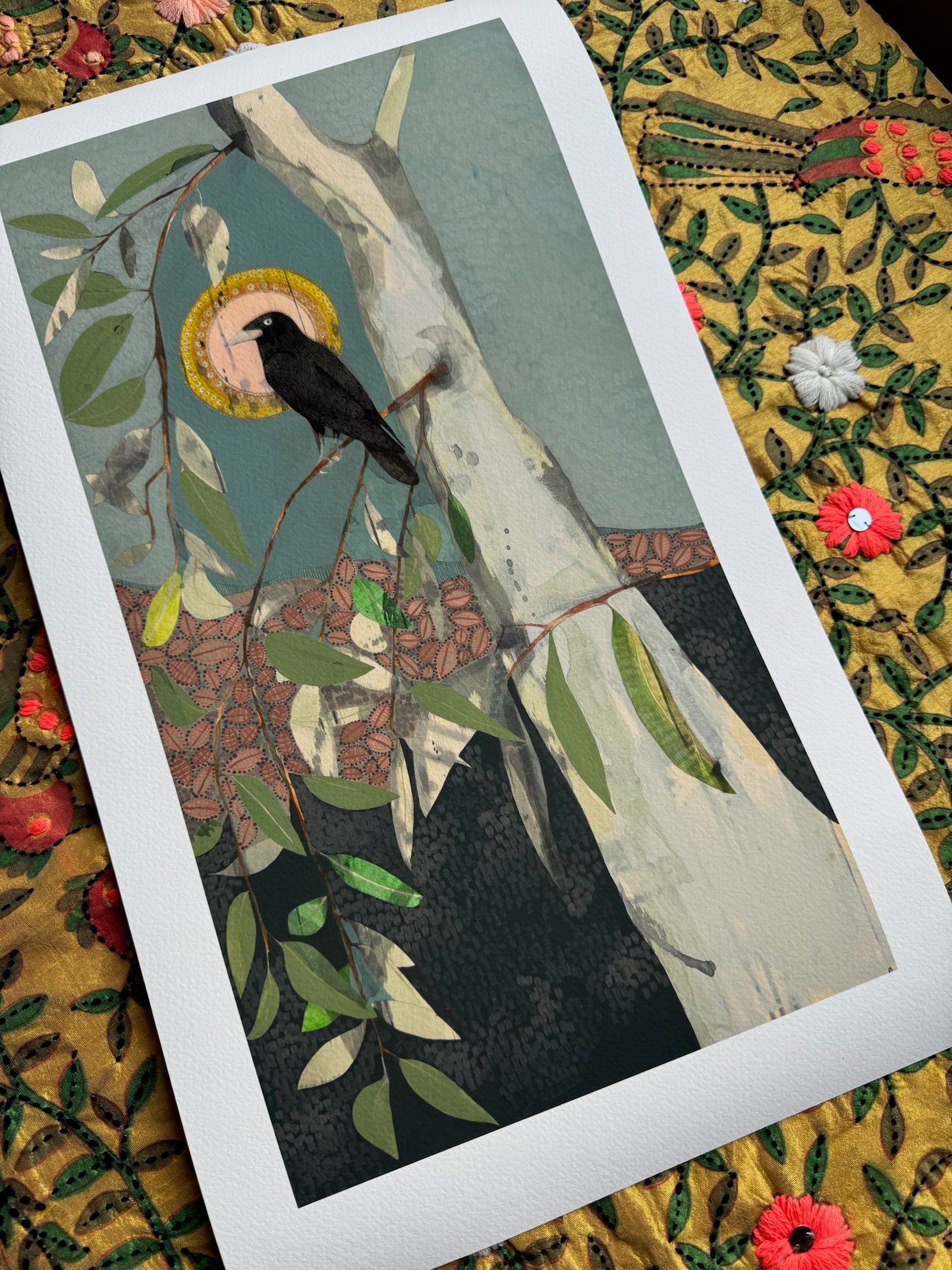He Finds the Words on the Wind, Little Raven and Gum - Edition Print