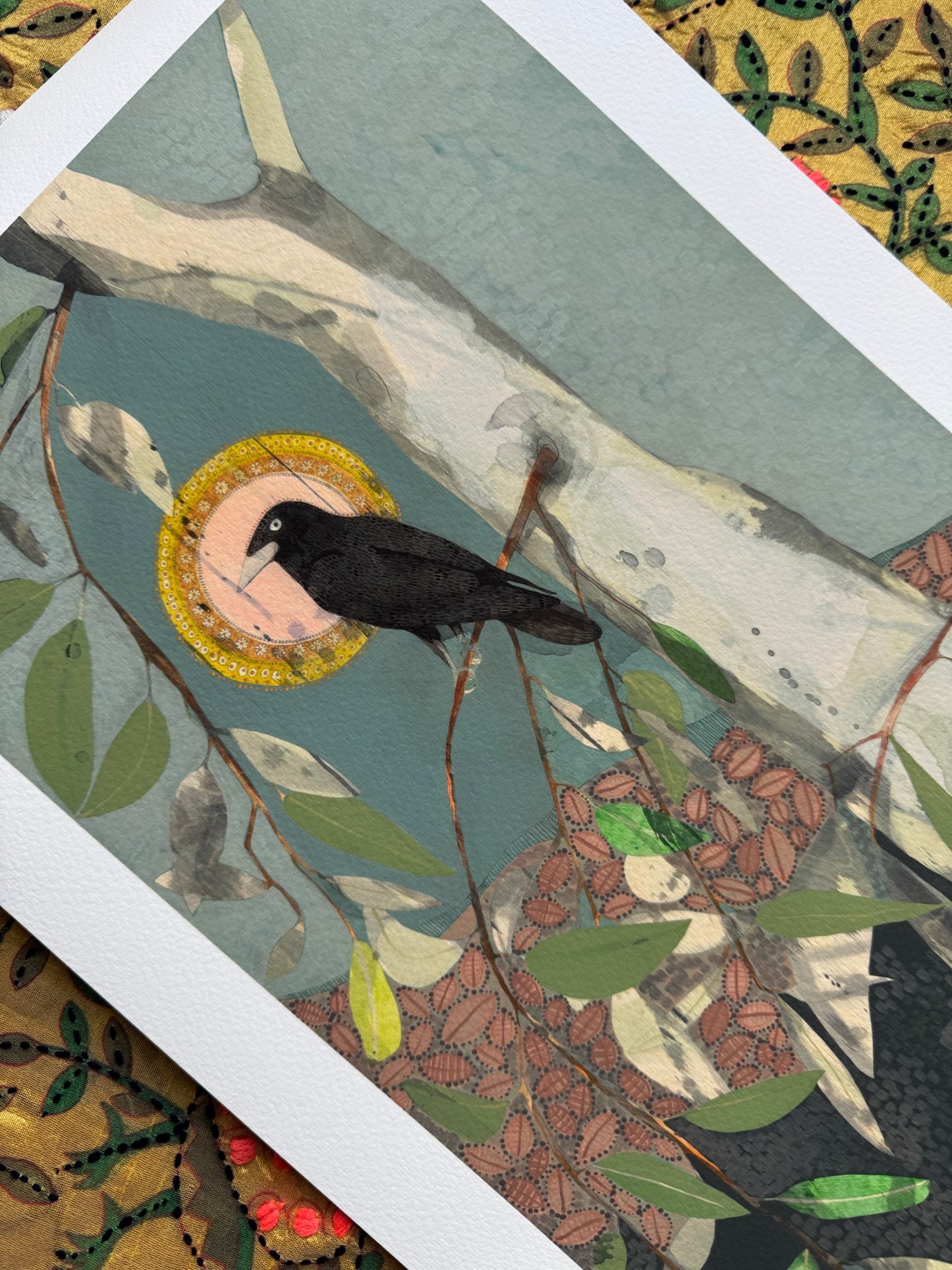 He Finds the Words on the Wind, Little Raven and Gum - Edition Print