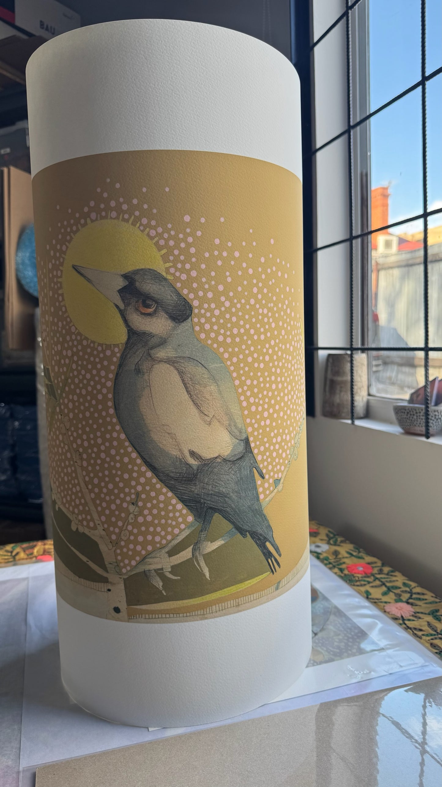Magpie and Bottlebrush - Edition Print