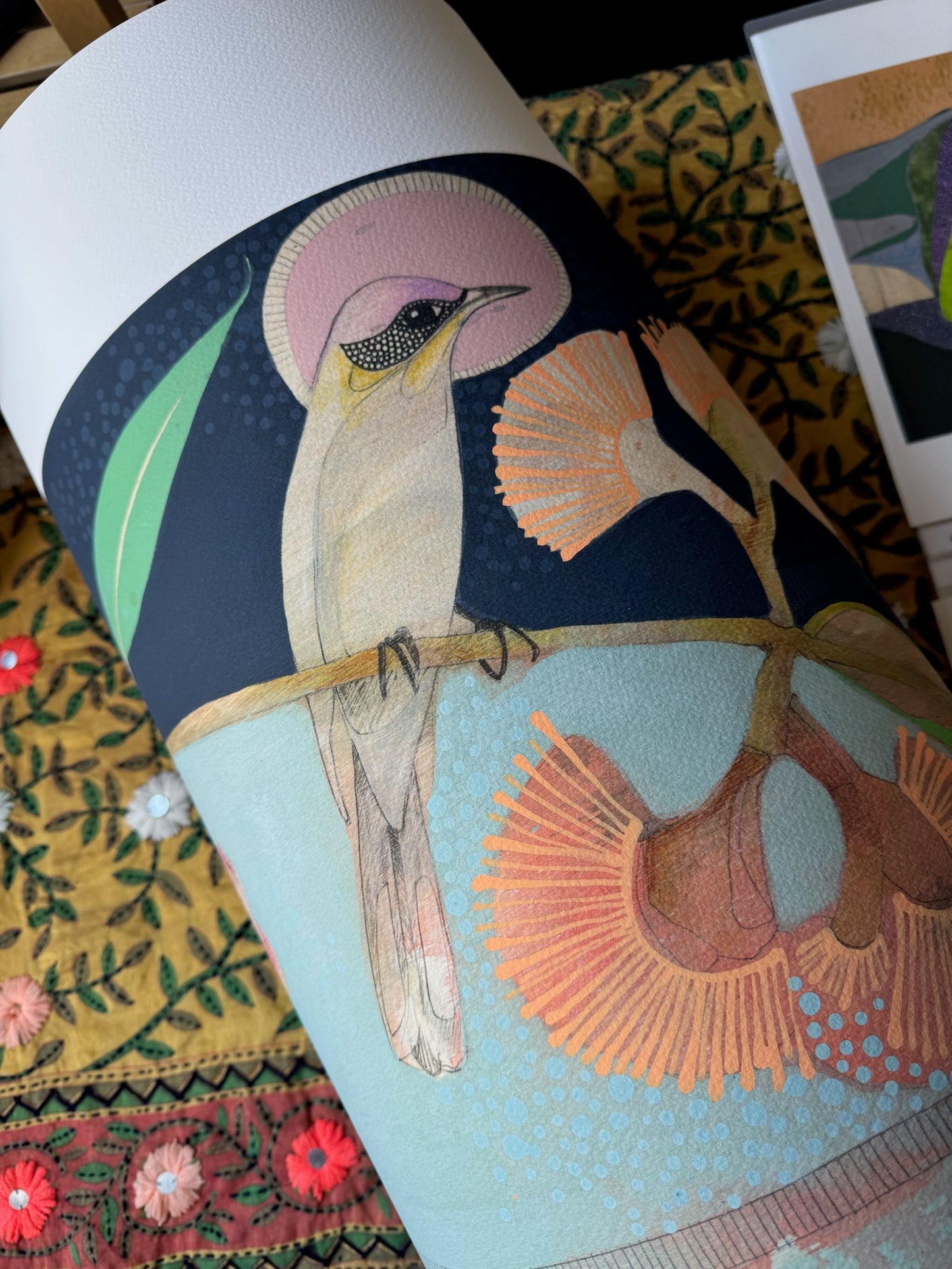 Honeyeater and Red-Flowering Gum - Edition Print