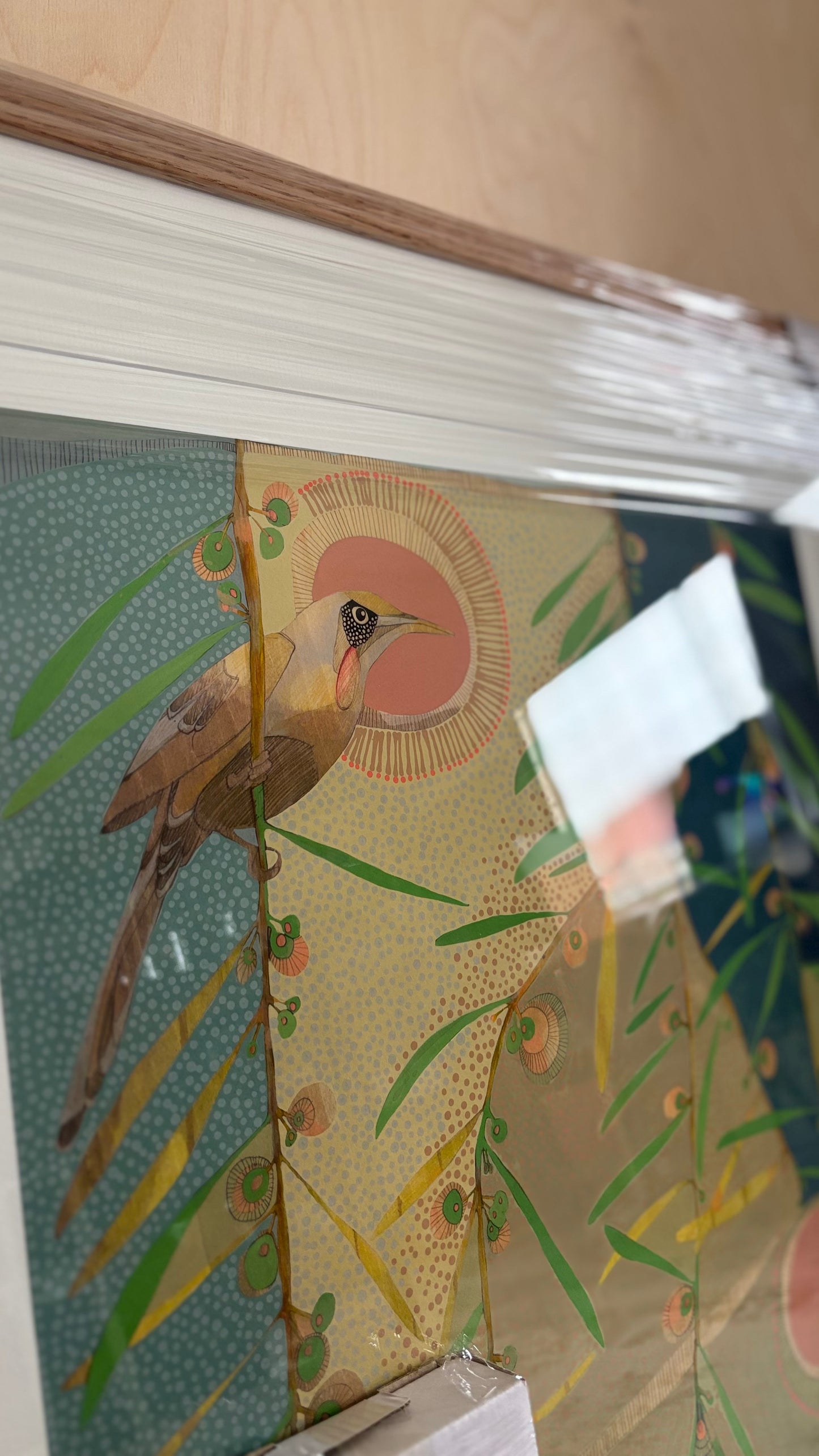 I Whispered Your Name on the Wind Print, Wattle and Wattle Birds - Edition Print