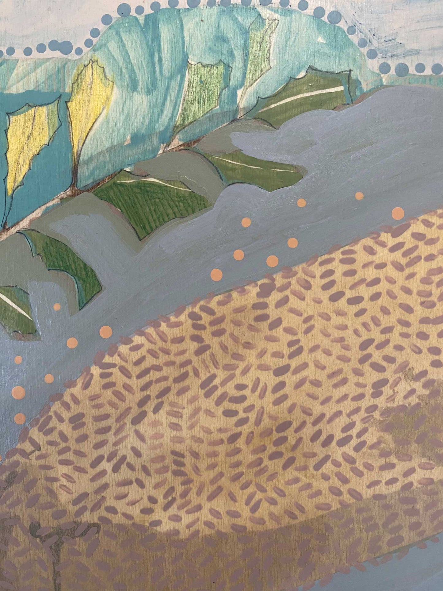 painting | i am calling you, eastern spinebill and banksia