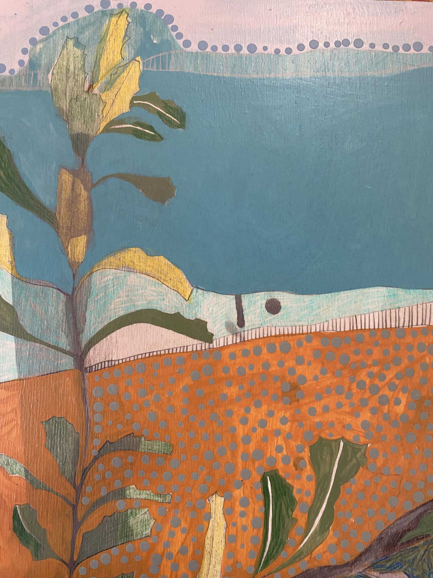 painting | i am calling you, eastern spinebill and banksia