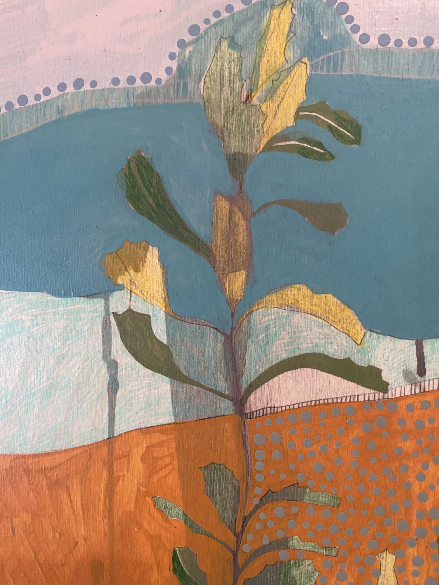 painting | i am calling you, eastern spinebill and banksia