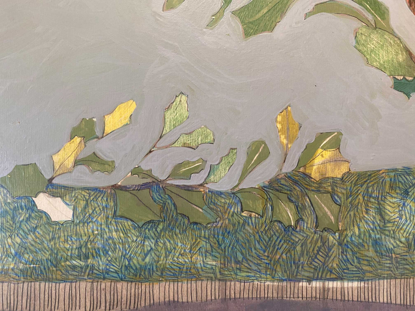 painting | i am calling you, eastern spinebill and banksia