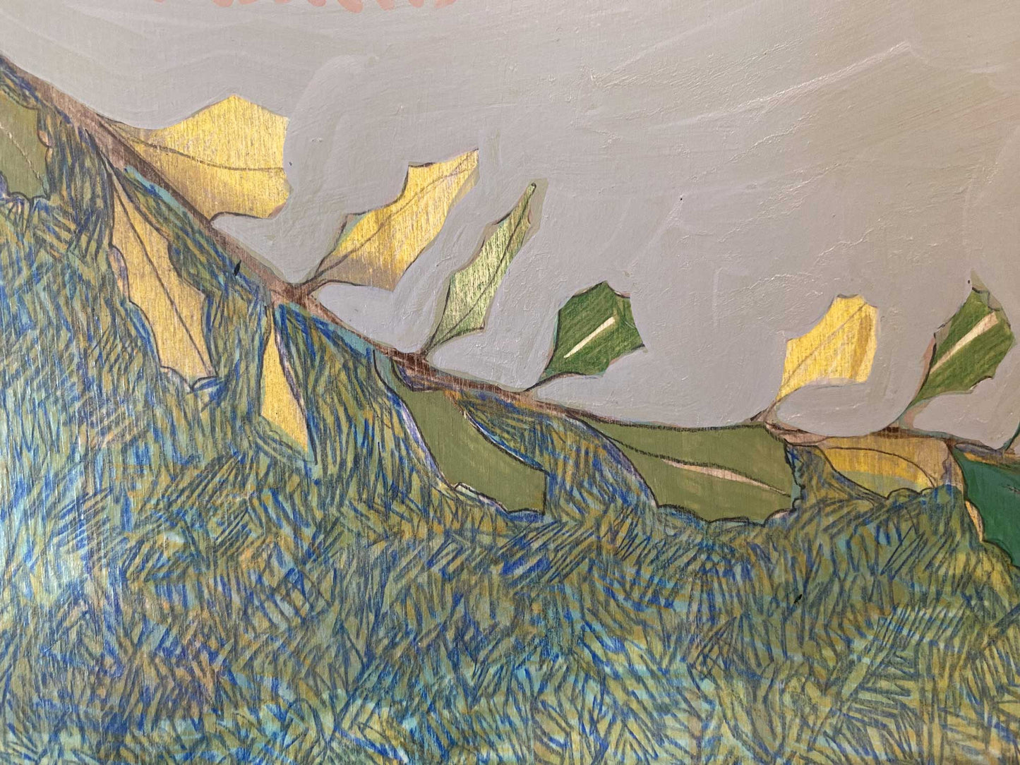 painting | i am calling you, eastern spinebill and banksia