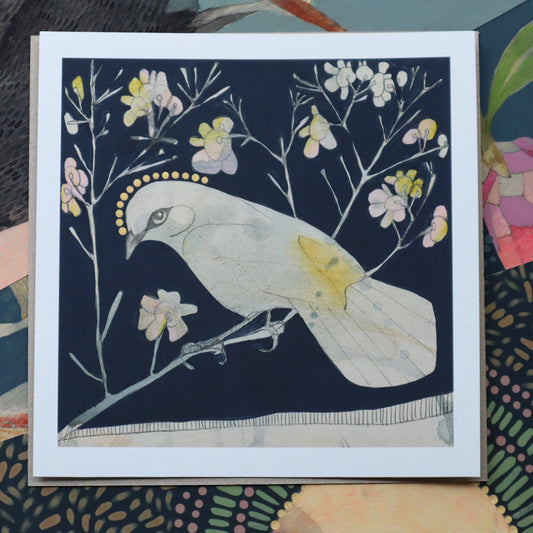 buff-tailed thornbill and geraldton wax - mini print