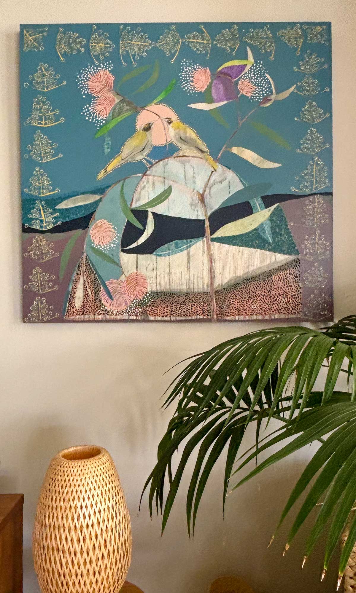Faith, White-Naped Honeyeaters and Eucalyptus - Edition Print