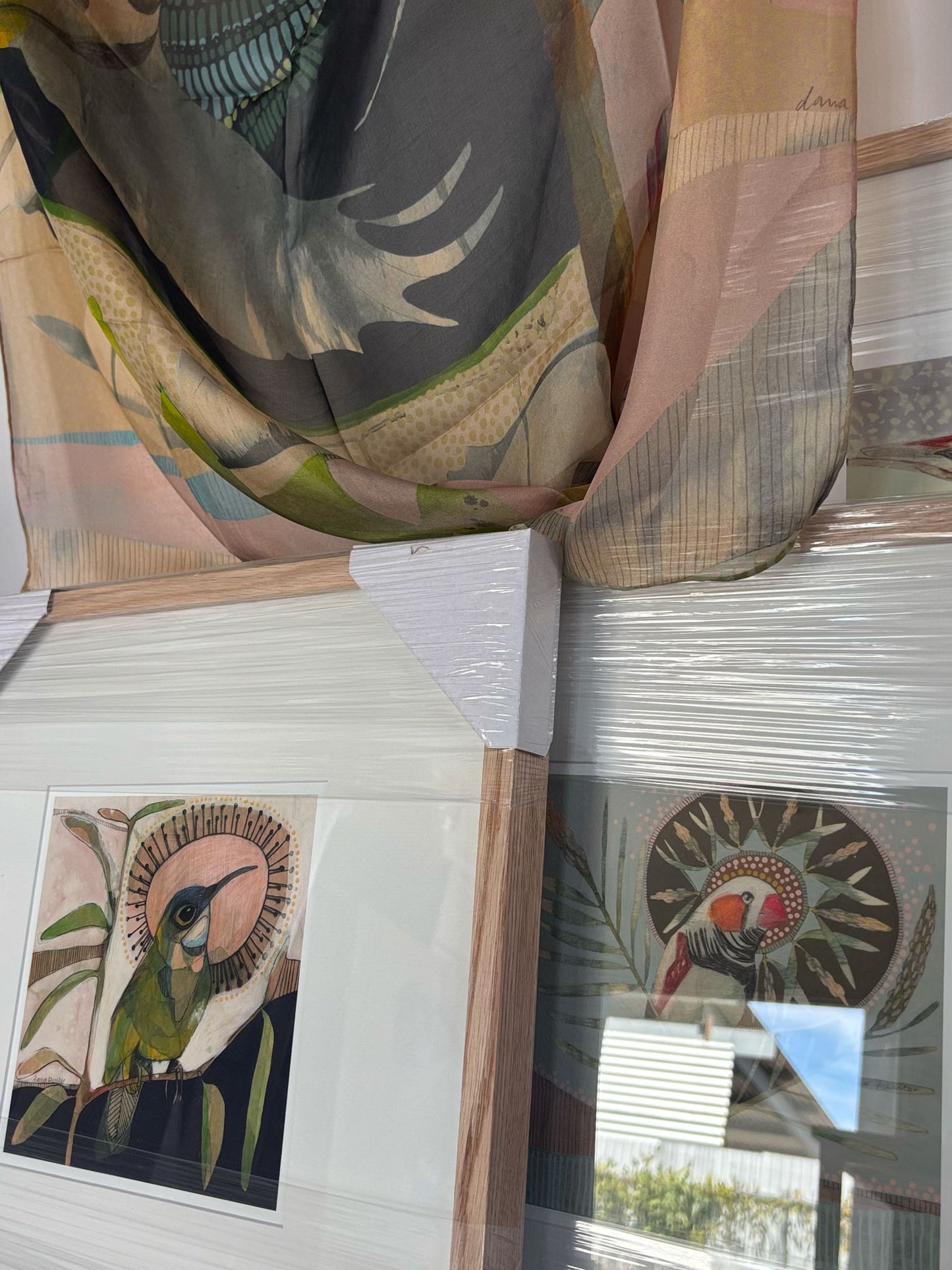 Eastern Spinebill and Eucalyptus - mini print