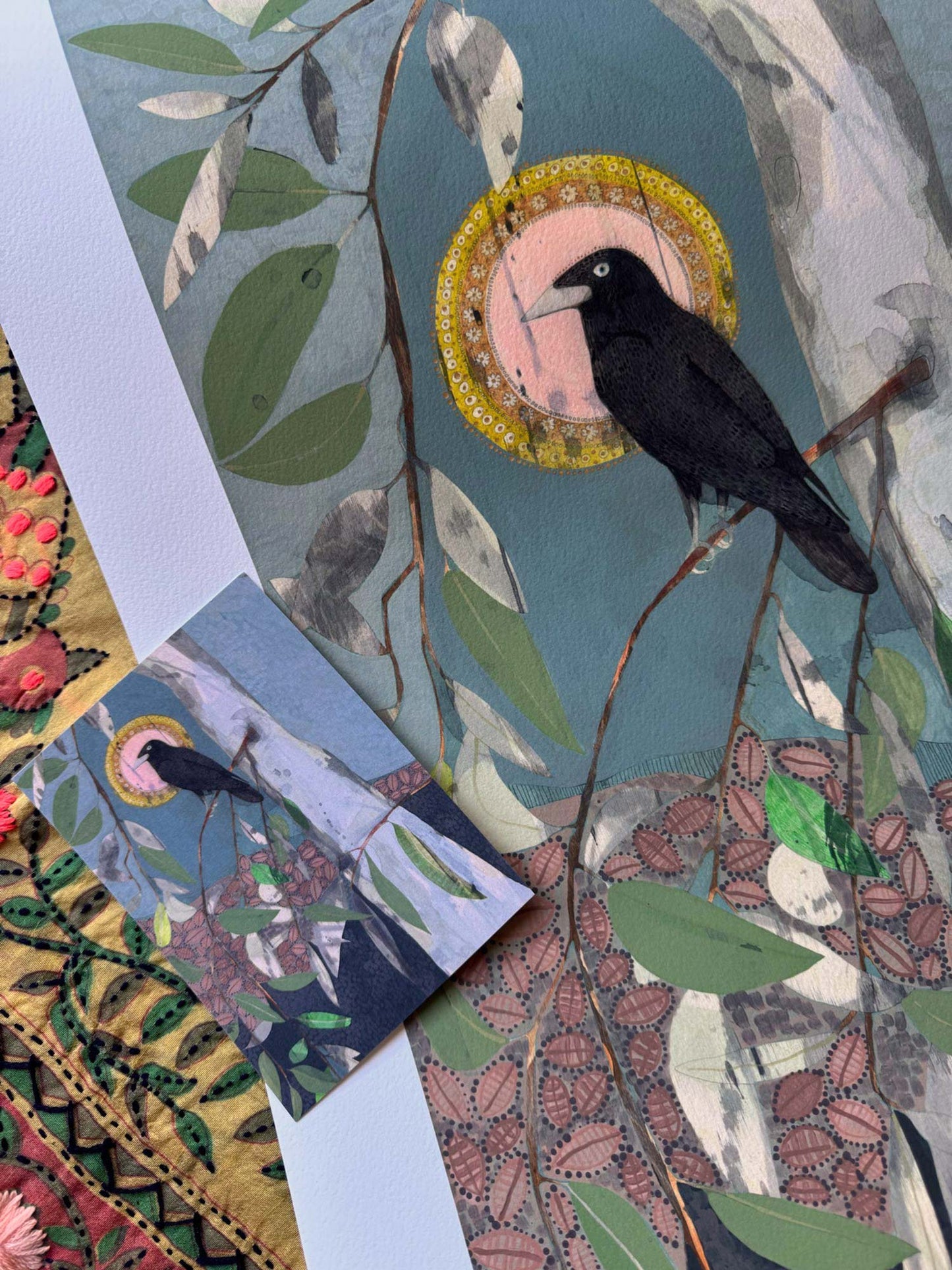 He Finds the Words on the Wind, Little Raven and Gum - Edition Print
