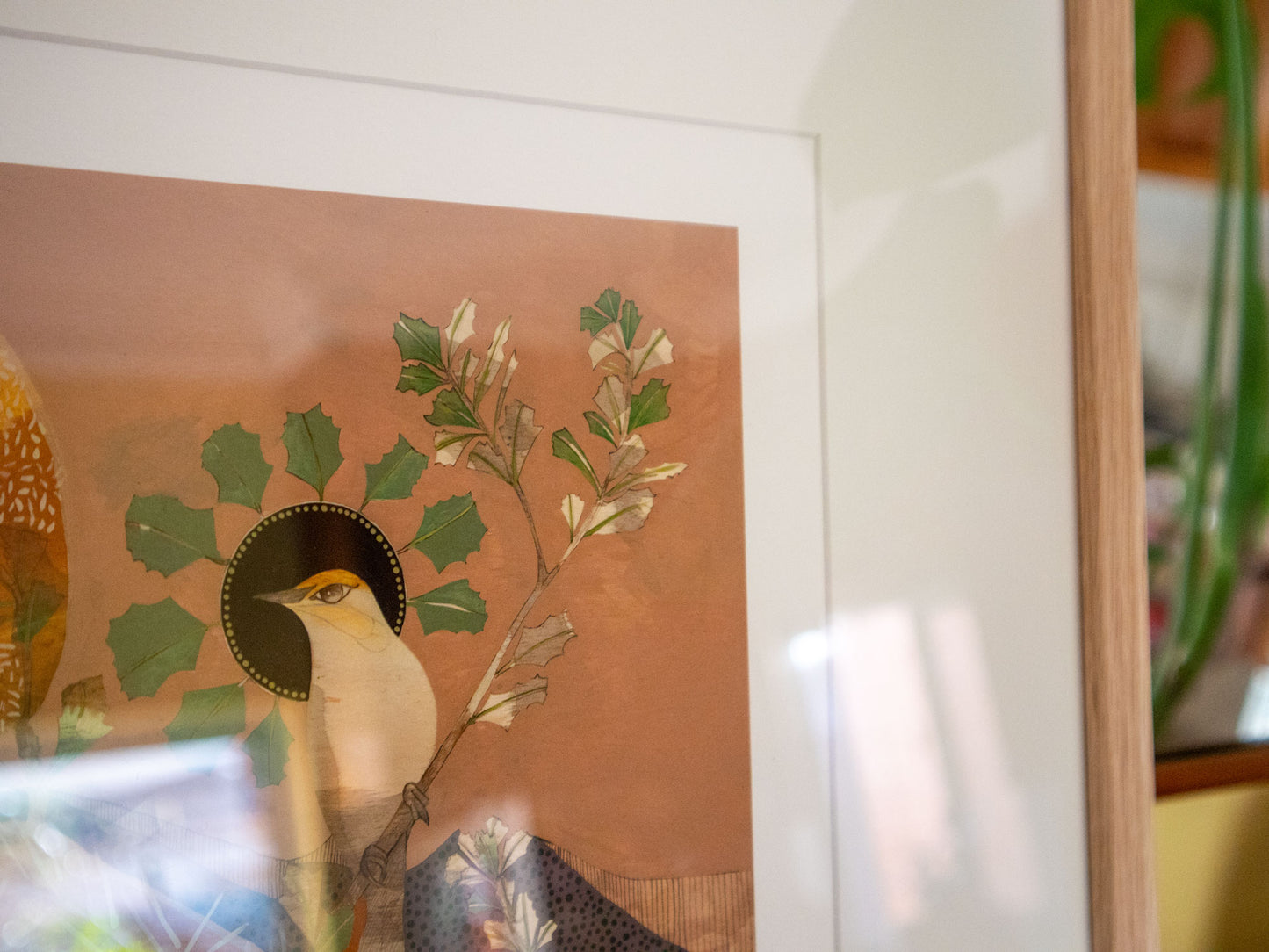 I Only Kiss Your Shadow, Singing Honeyeater and Banksia - Edition Print