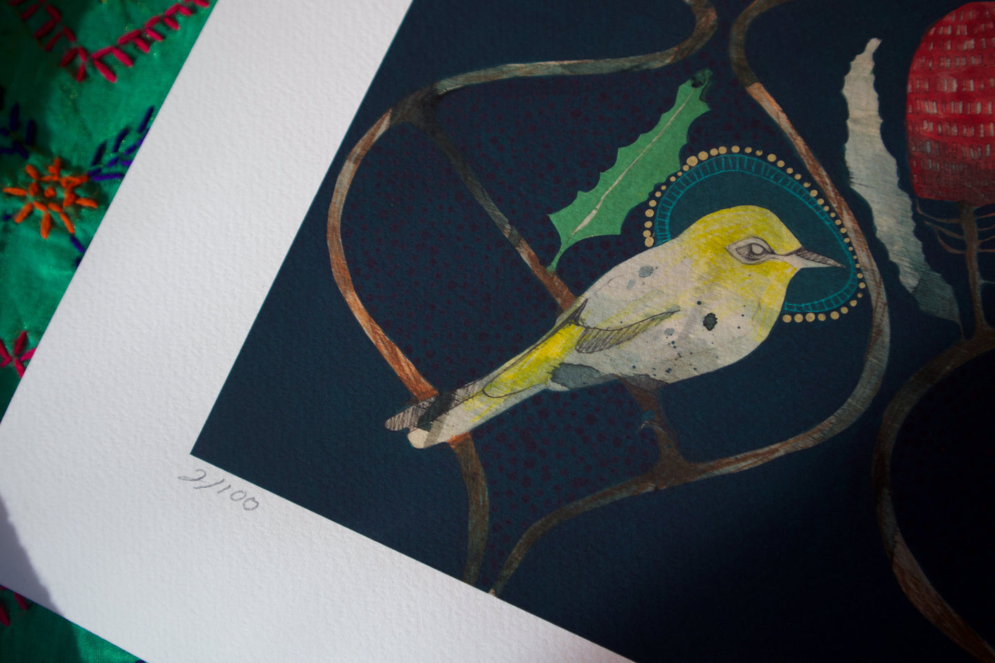 The Path of the Wind, Banksia and Silvereye - Edition Print