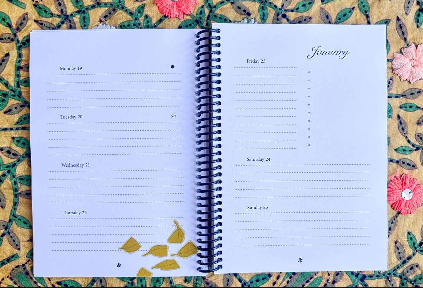 King Protea and Monarch Butterfly 2026 Planner