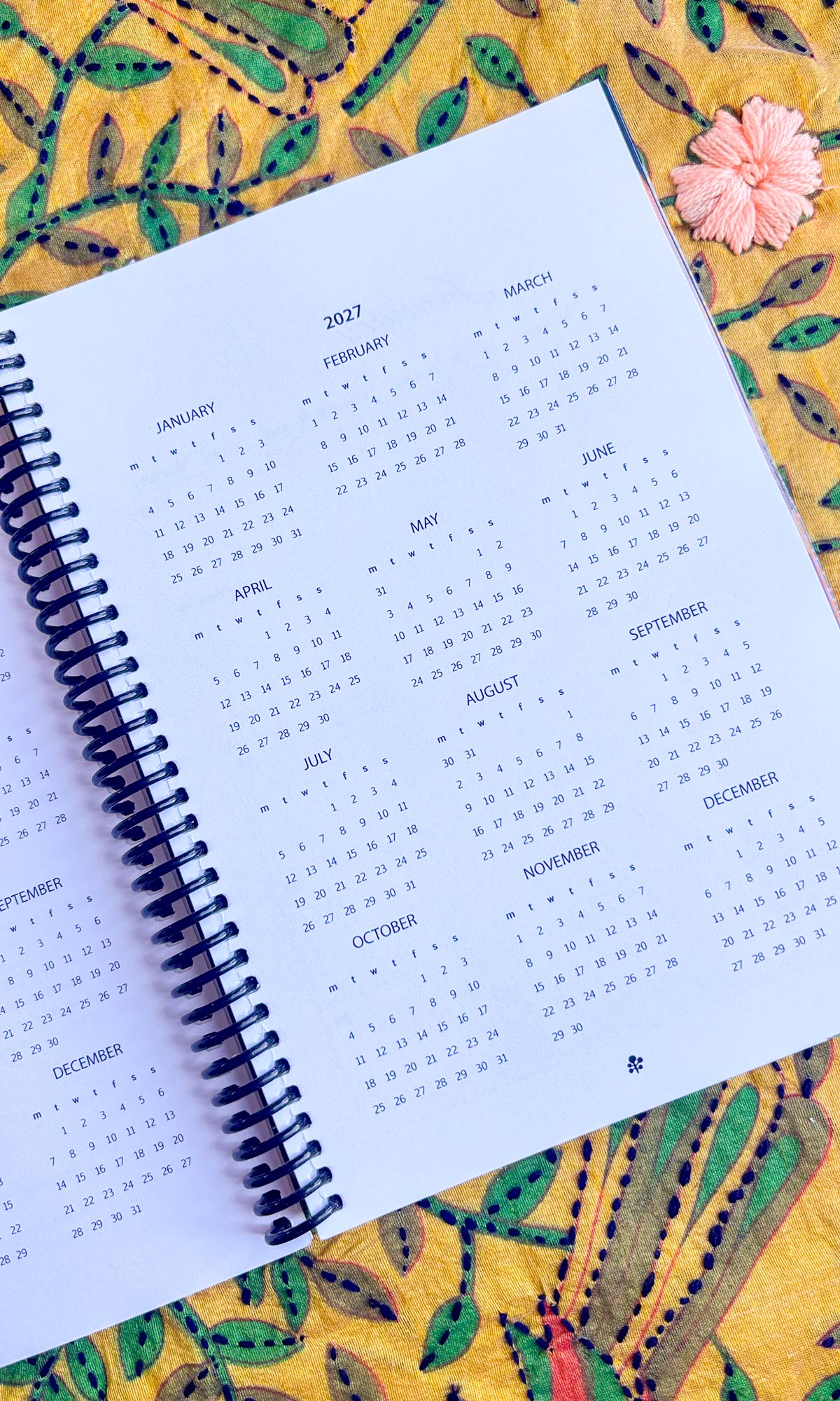 King Protea and Monarch Butterfly 2026 Planner