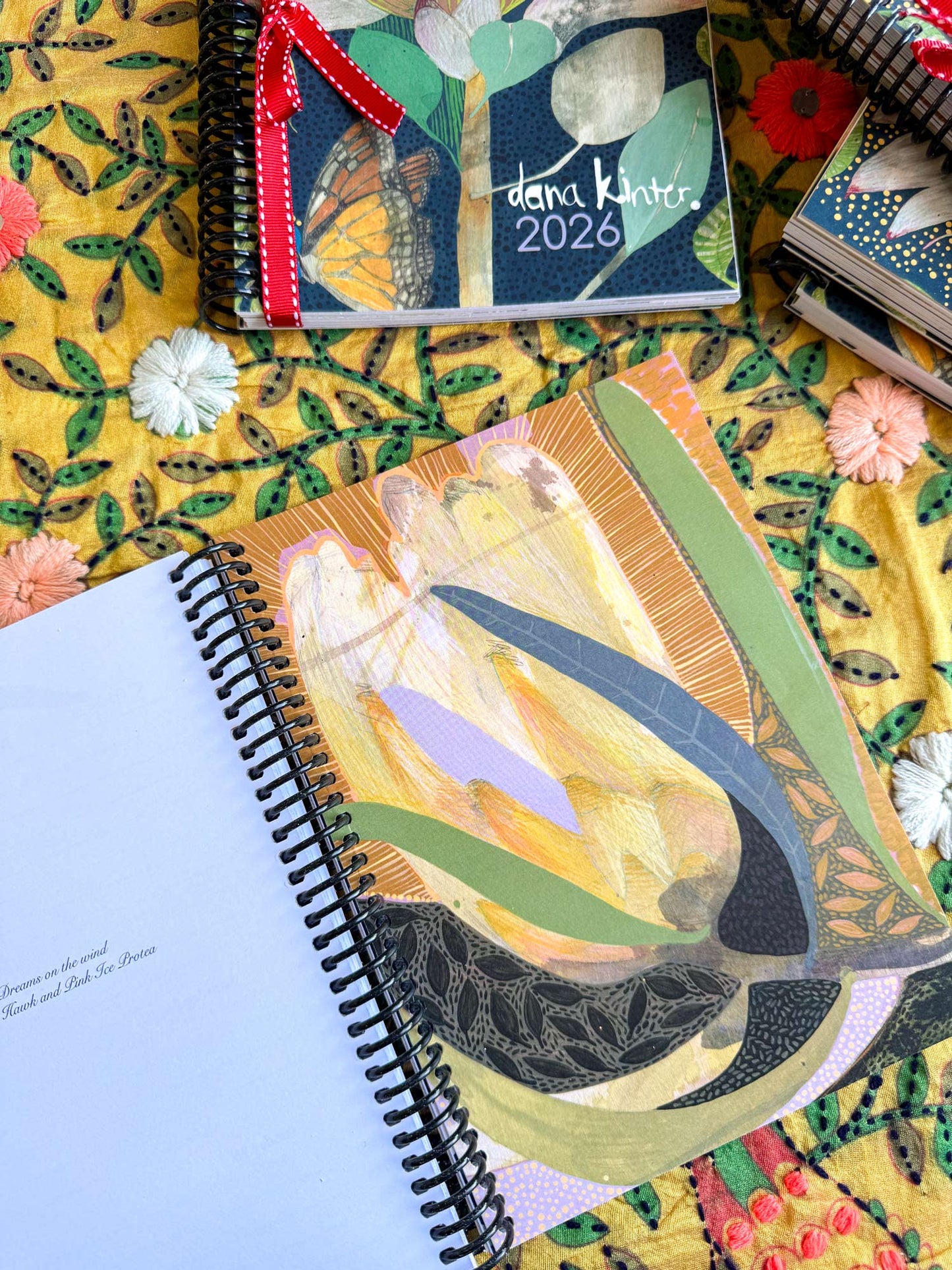 King Protea and Monarch Butterfly 2026 Planner