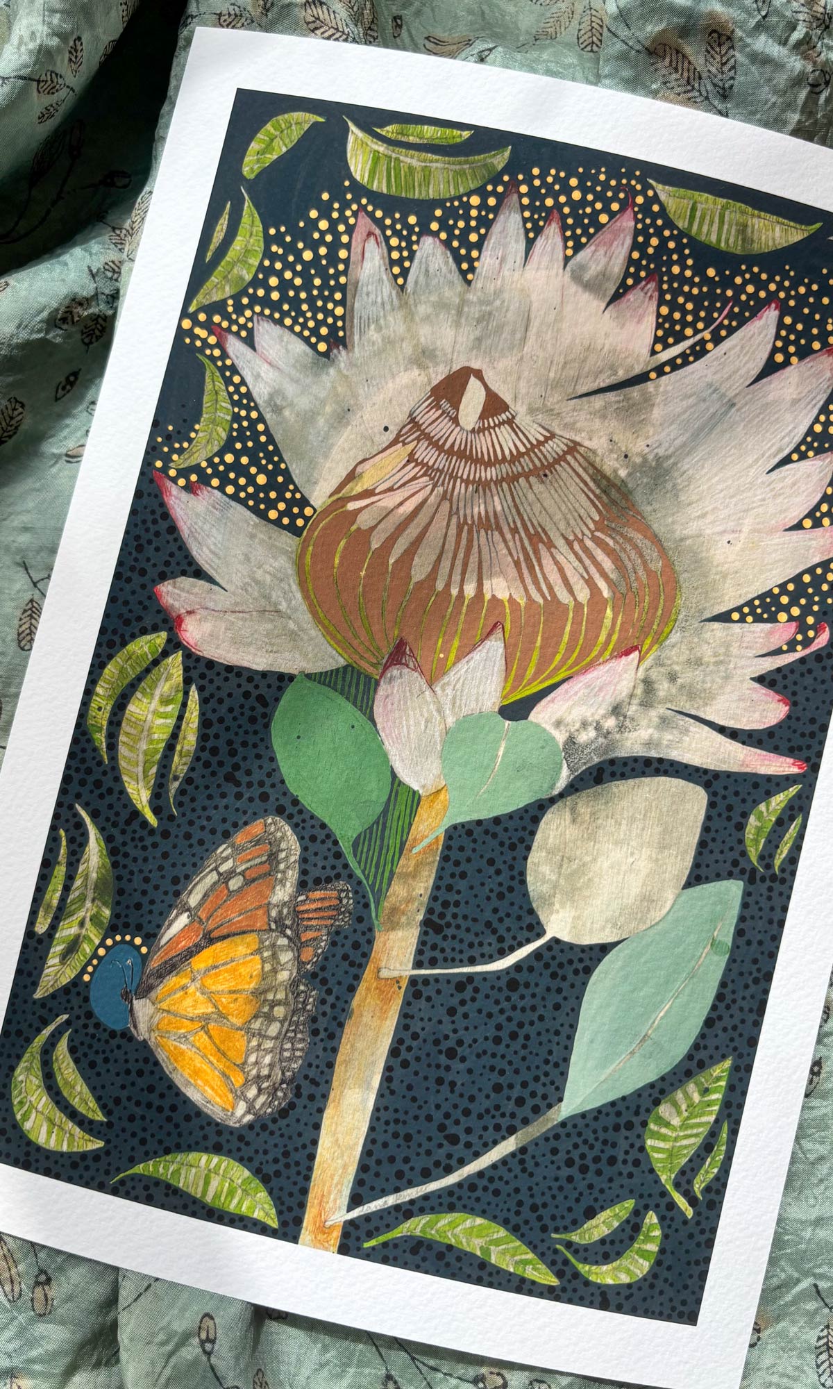I Watch your Hands like Butterflies Landing - mini print