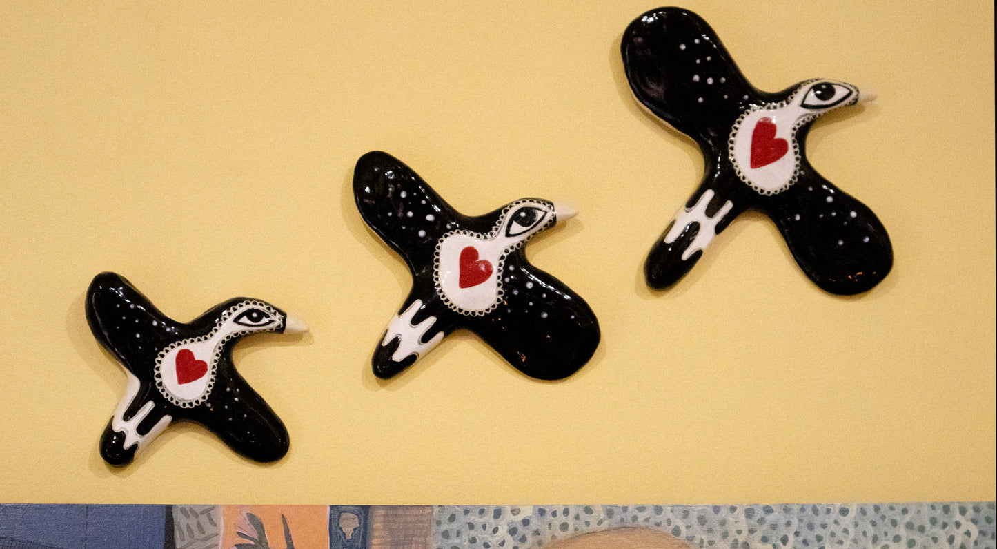Mischief of Magpies (2) ✨ Stars - Set of three wall hanging