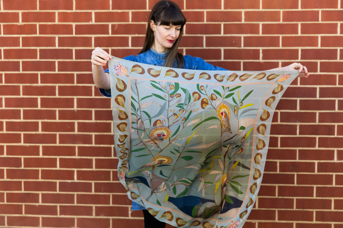 The Small Things 🦚 Silk Chiffon Scarf