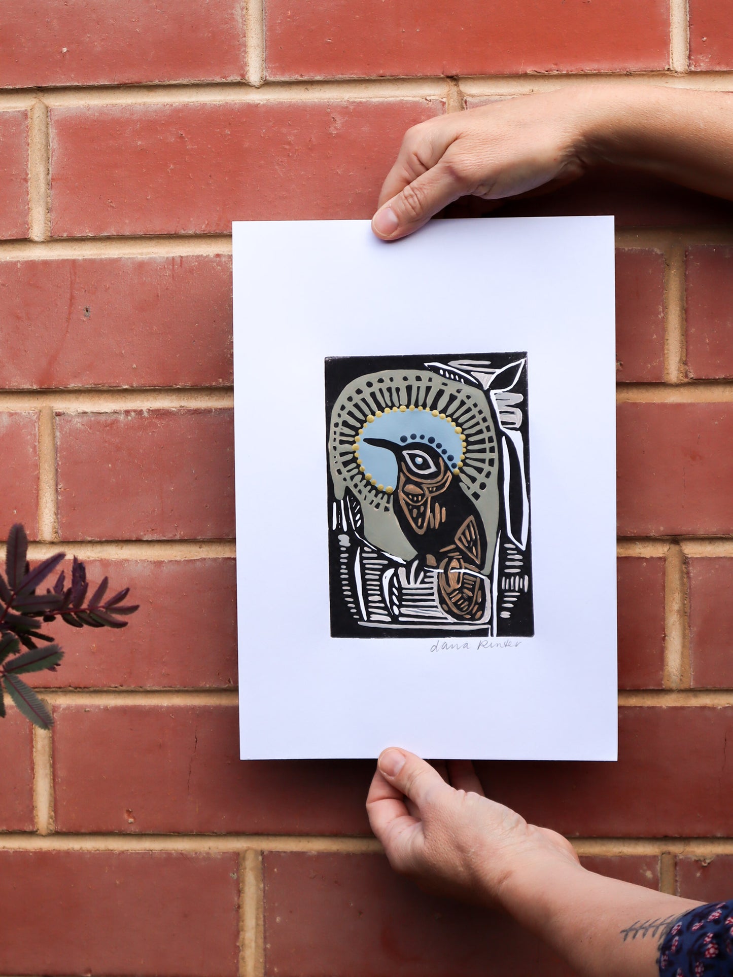 COMING SOON Eastern Spinebill Linocut