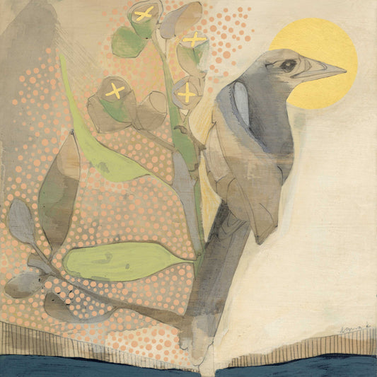 magpie and eucalyptus - mini print