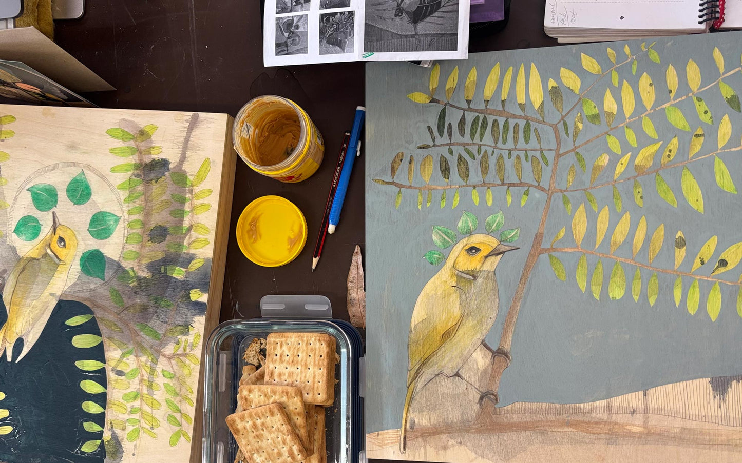 Her Heart is Softer than Feathers - Painting