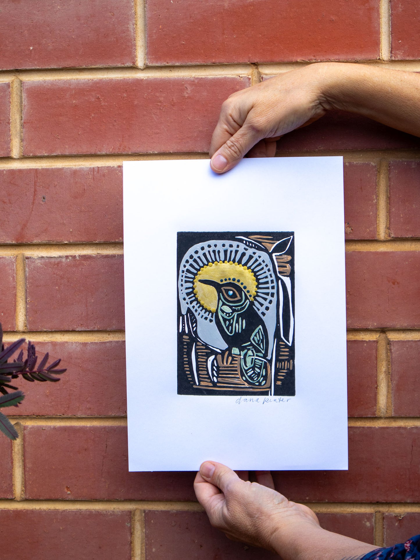 COMING SOON Eastern Spinebill Linocut
