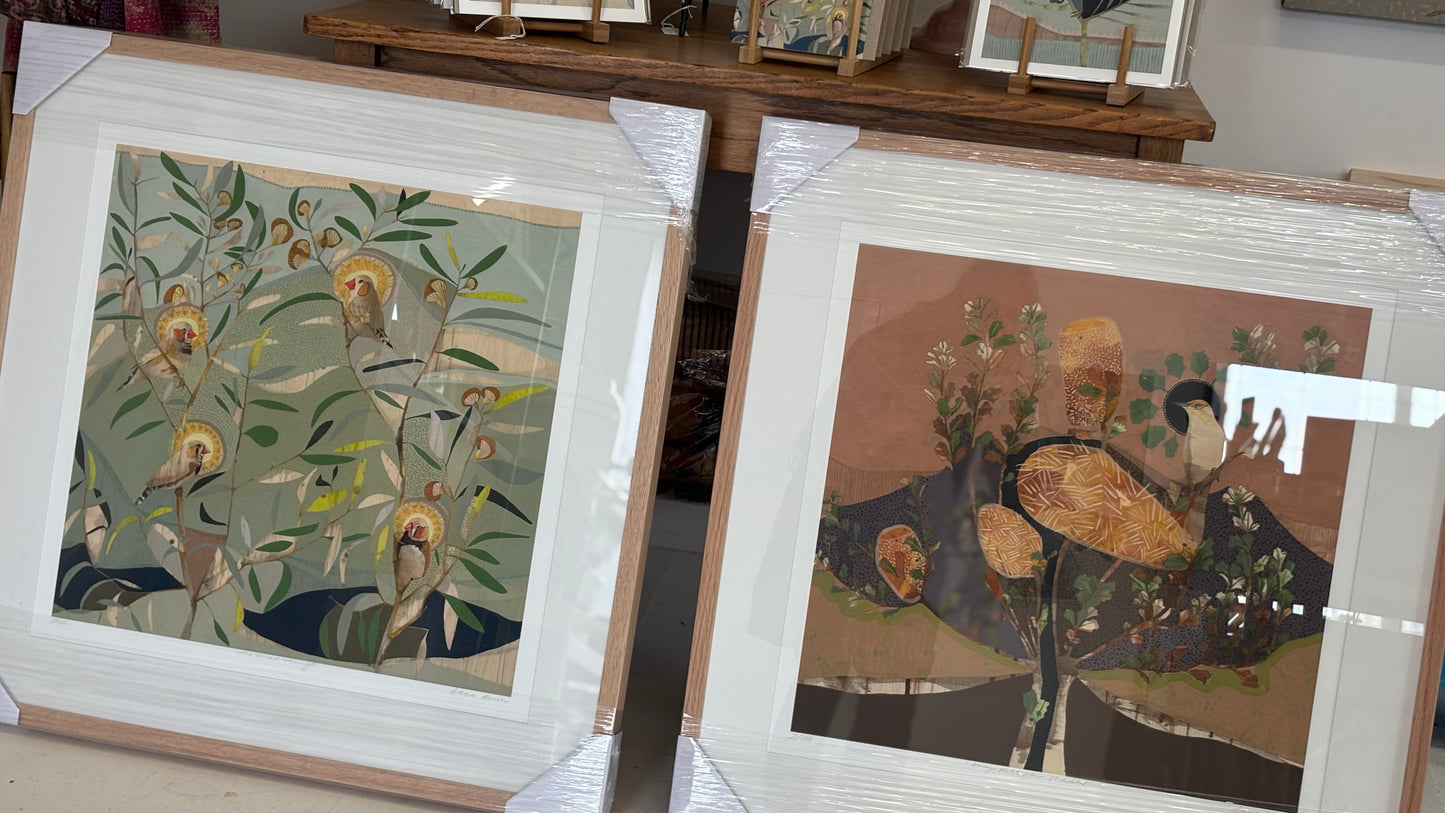 The Small Things, Zebra Finch and Eucalyptus - Edition Print