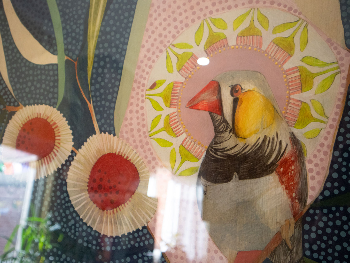 The Air of Tomorrow (i), Zebra Finch and Hakea - Edition Print