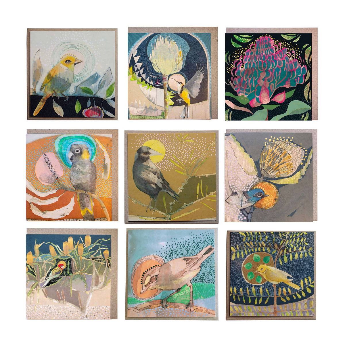 Collectors Card Bundles of 9 Cards ~ Protea or Banksia