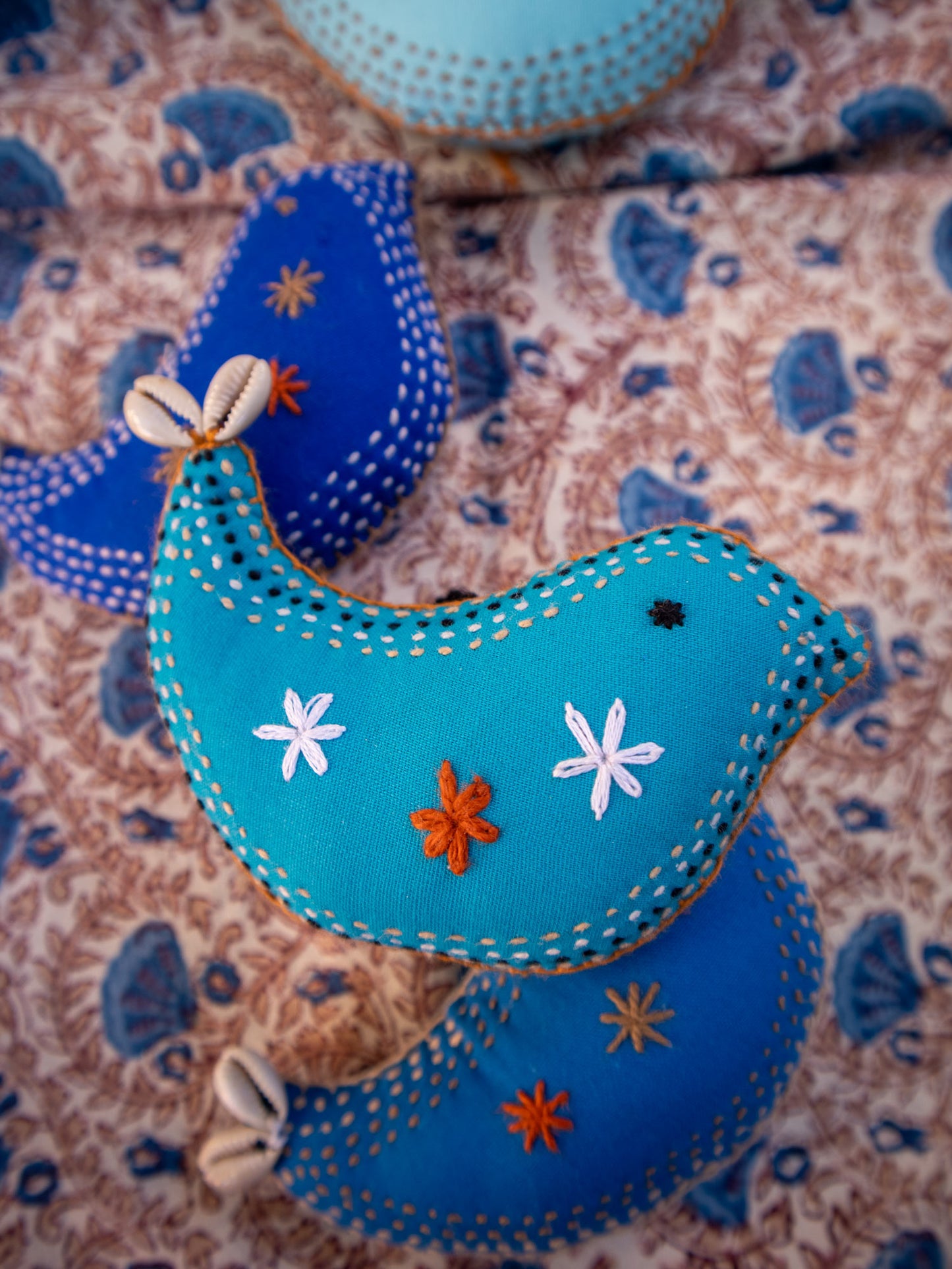 Little Blue Wren Christmas decorations ẃ 🐚 kaudi (shells)