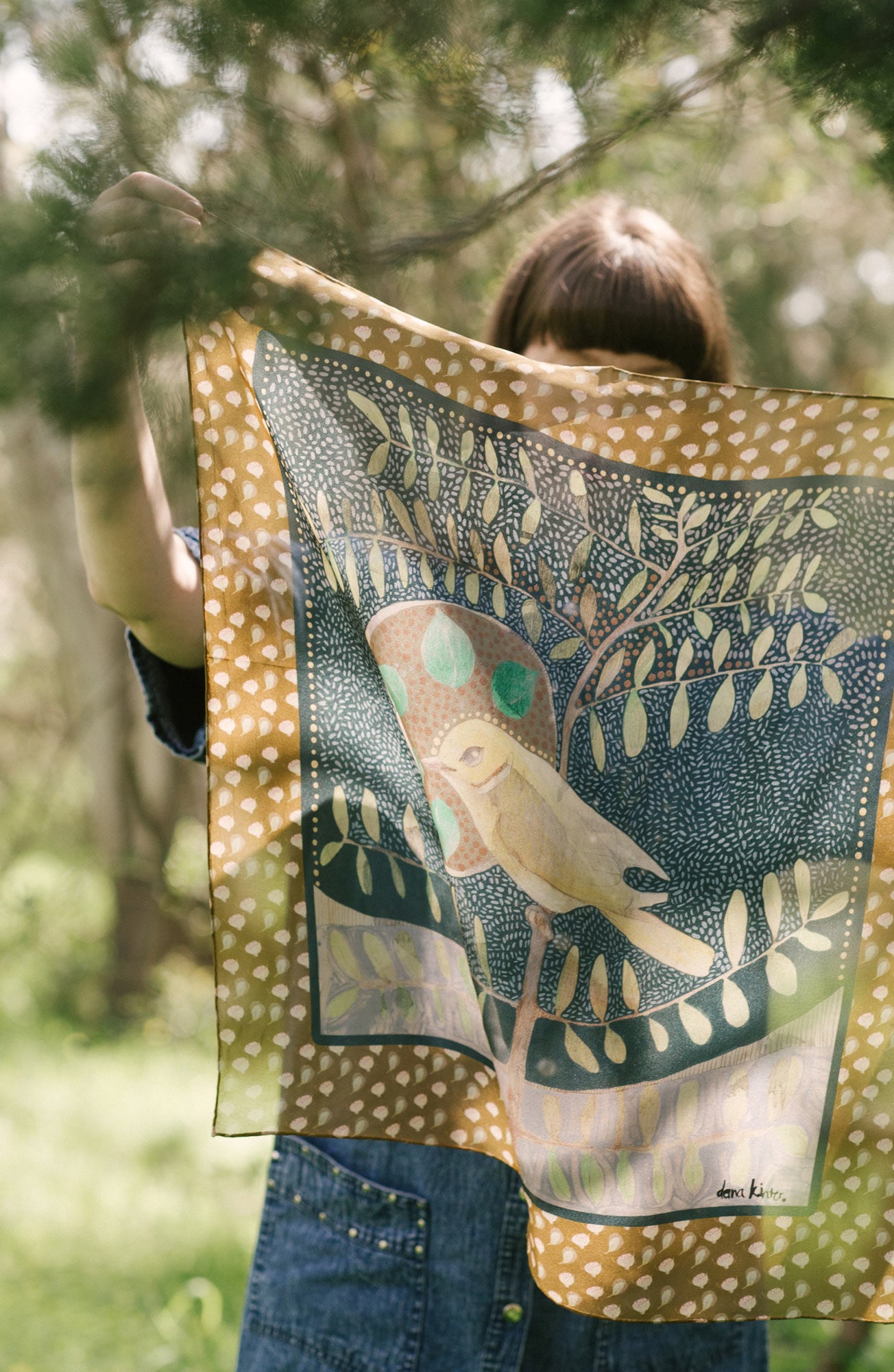 Come With Me Silk Scarf