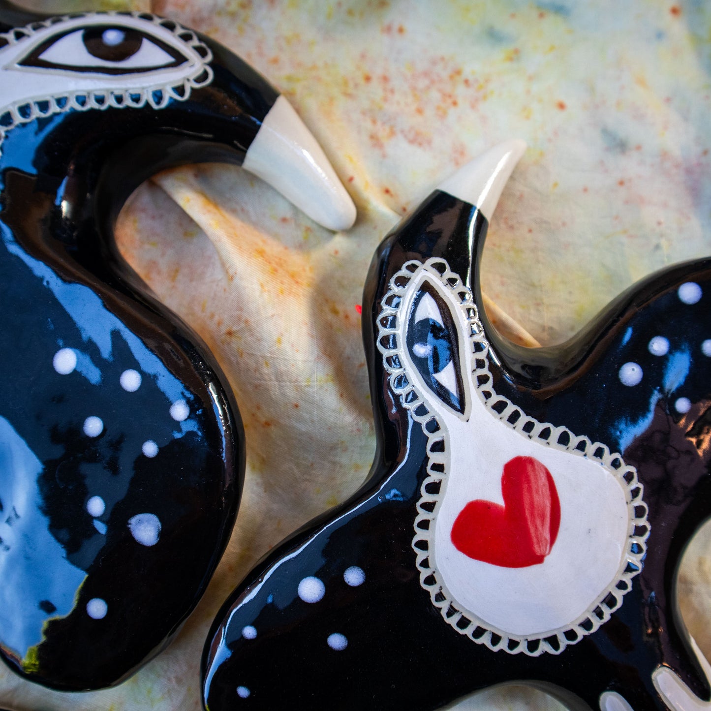 Mischief of Magpies (4) ☀️ Sun - Set of three wall hanging