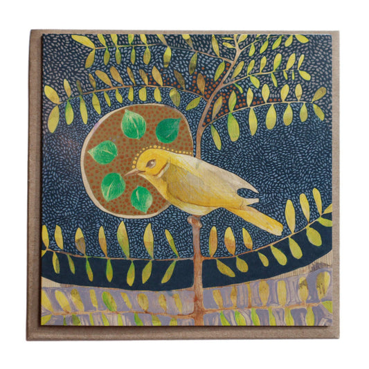 White Plumed Honeyeater - Card