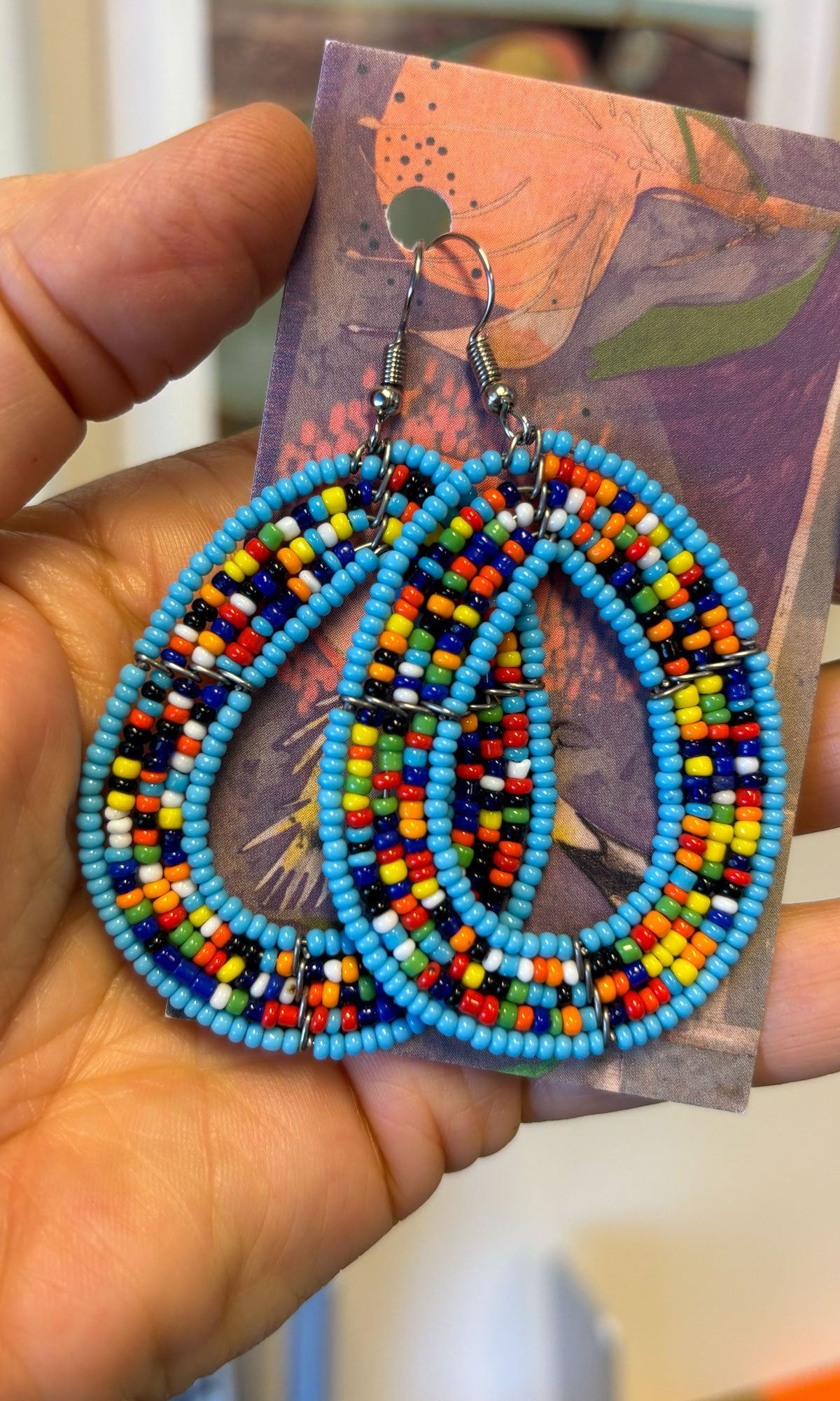 seed 📿 bead earrings - zambia