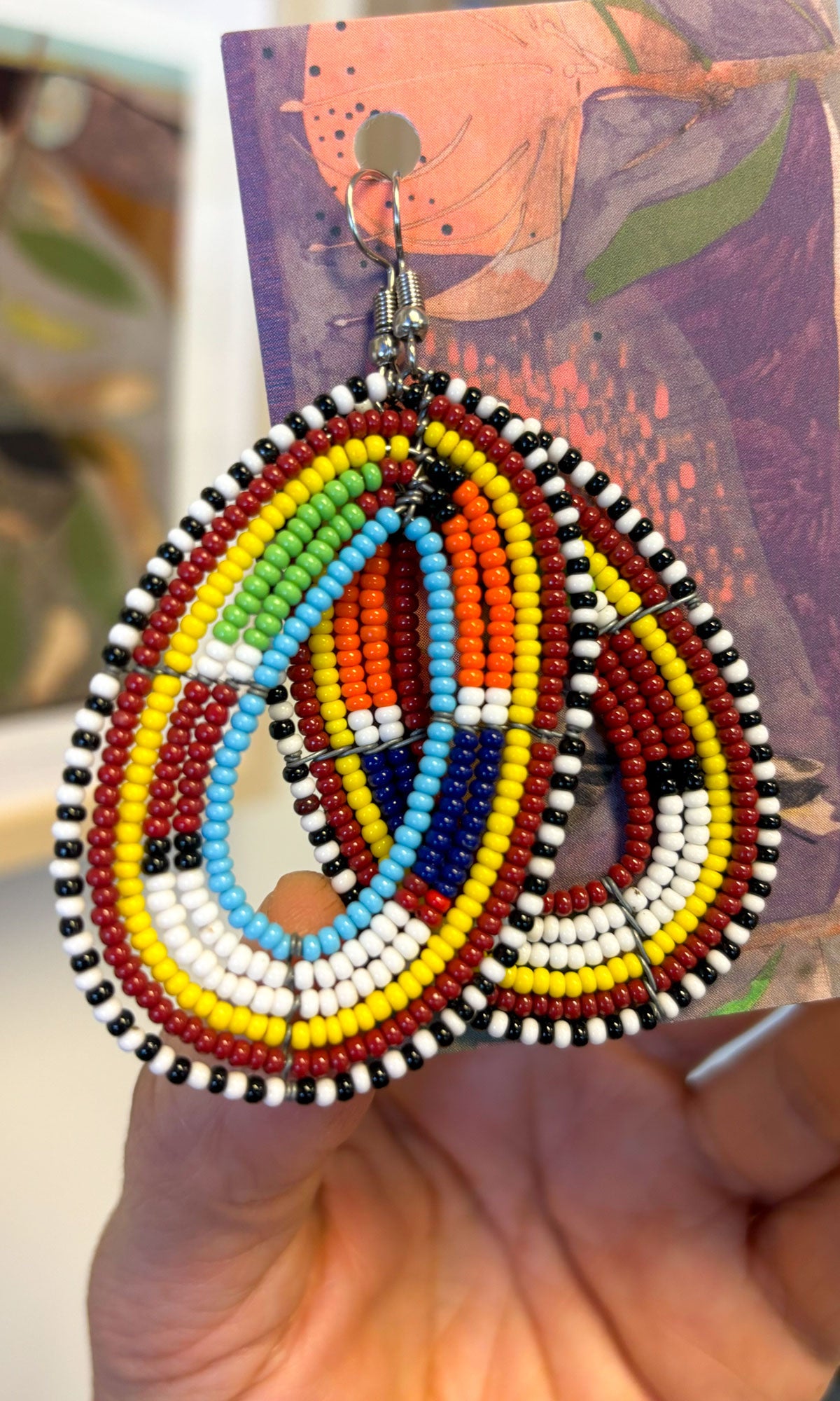 seed 📿 bead earrings - zambia