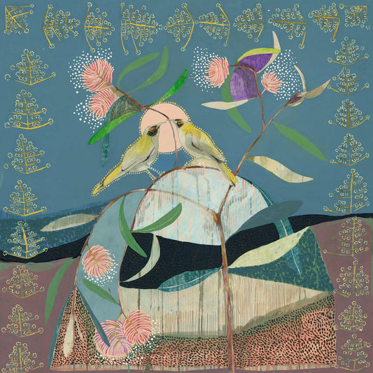 Faith, White-Naped Honeyeaters and Eucalyptus - Edition Print