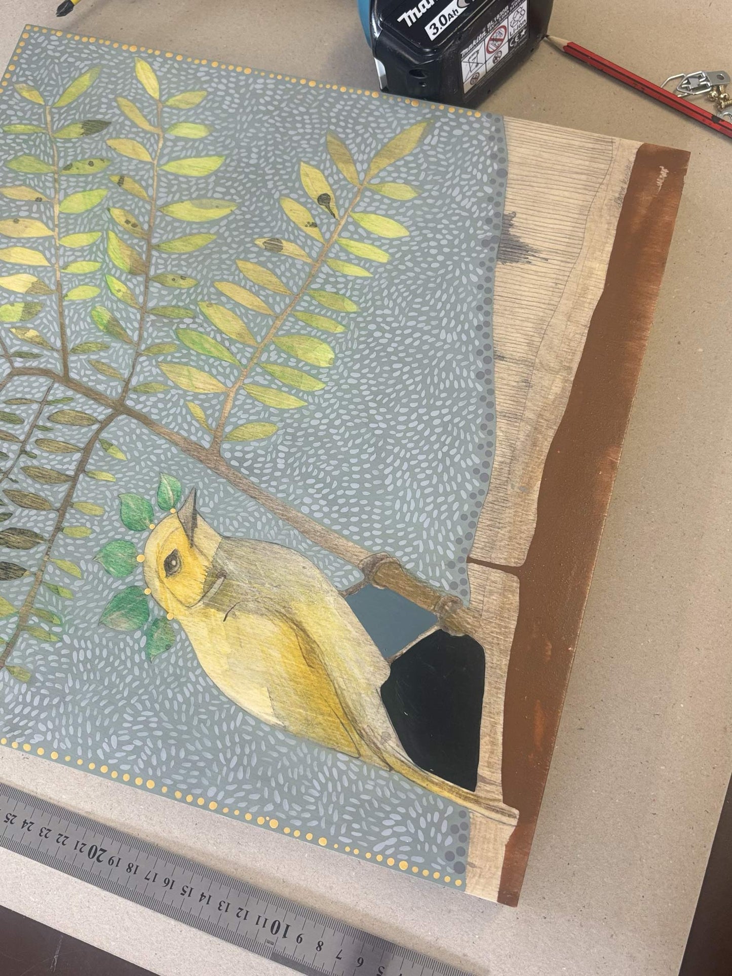 Her Heart is Softer than Feathers - Painting