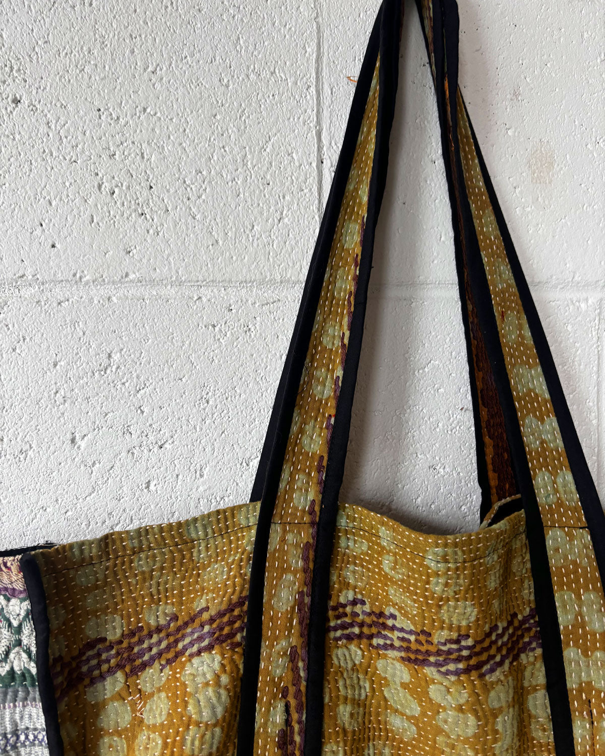 gold 🌞 kantha large tote/market bag - japiur