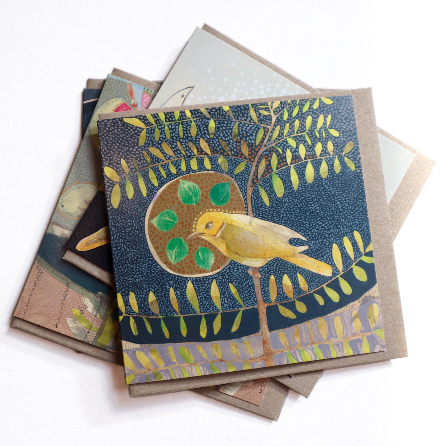 White Plumed Honeyeater - Card