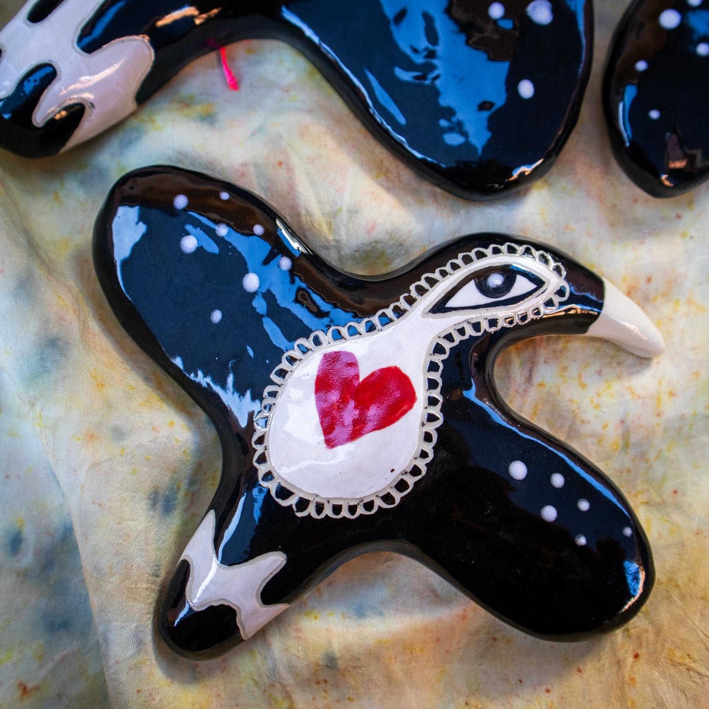 Mischief of Magpies (4) ☀️ Sun - Set of three wall hanging