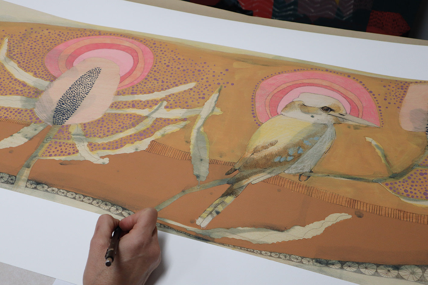 kookaburra and banksia - edition print