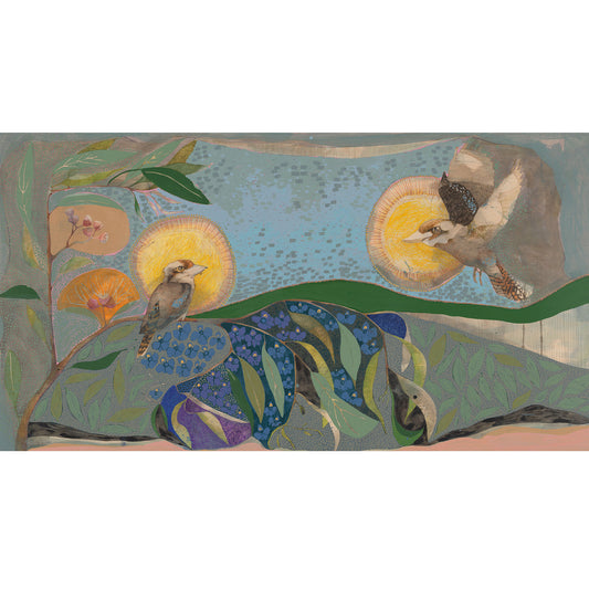 When I Saw the Break of Day, Kookaburra and Sun Orchid at Ferguson Park - Edition Print