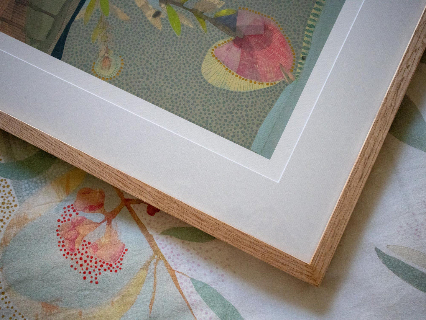 May Love Find You, White Plumed Honeyeater and Hot Pink Callistemon - Edition Print