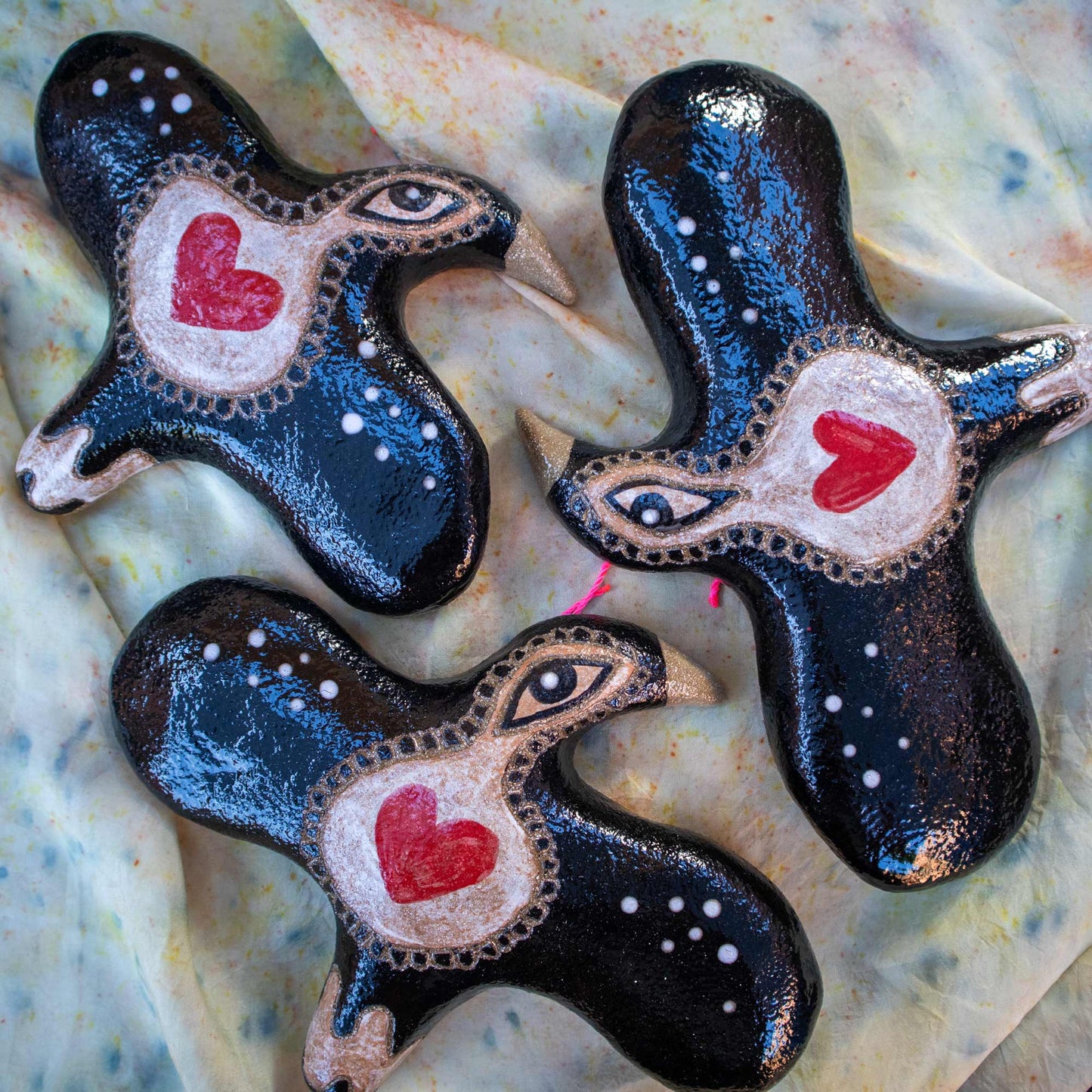 Mischief of Magpies (5) 🌕 Moon - Set of three wall hanging