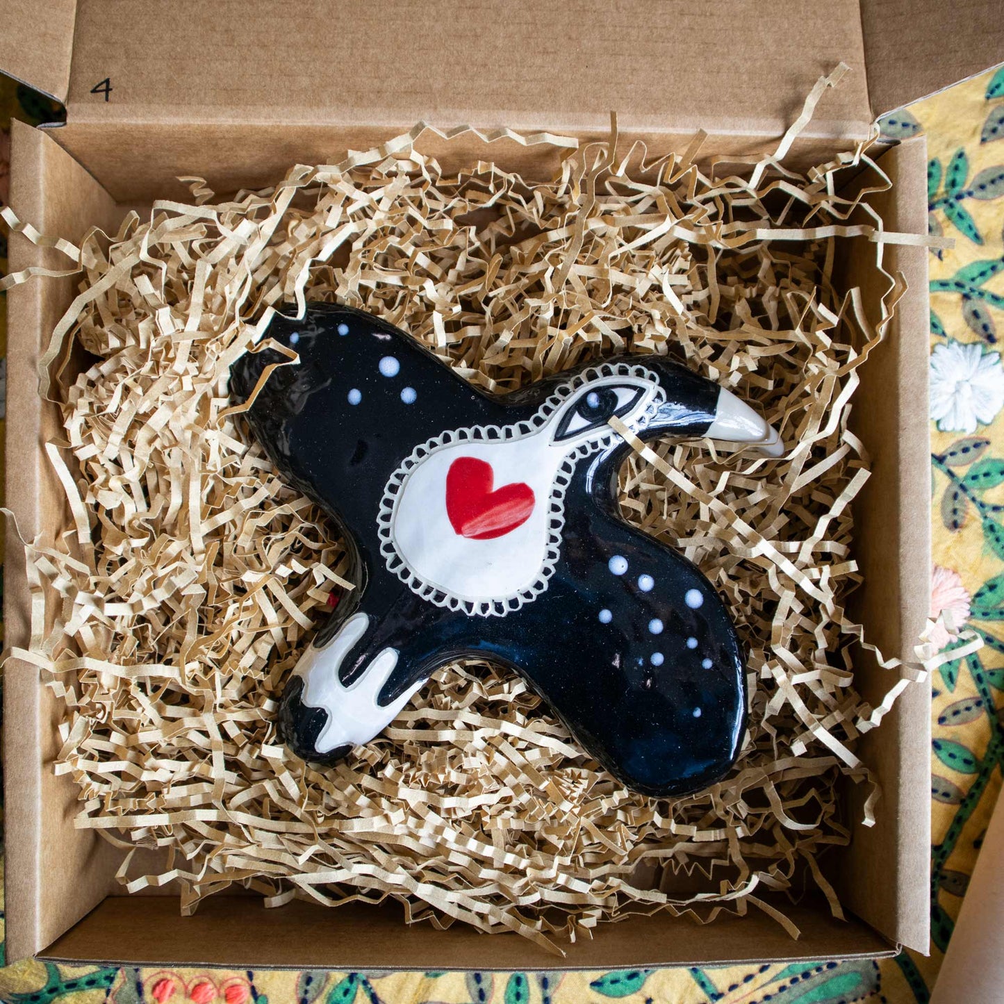 Mischief of Magpies (1) 🖤 Heart - Set of three wall hanging