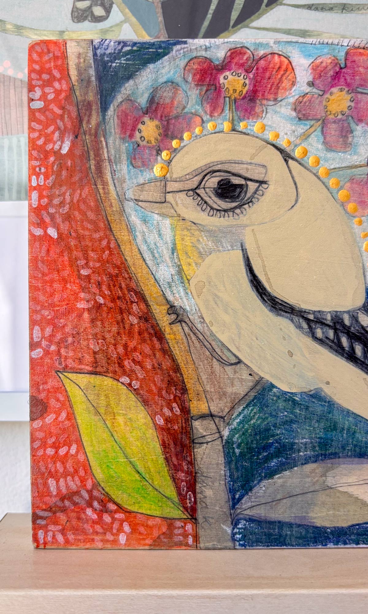 painting | pardalote and geraldton wax (3)