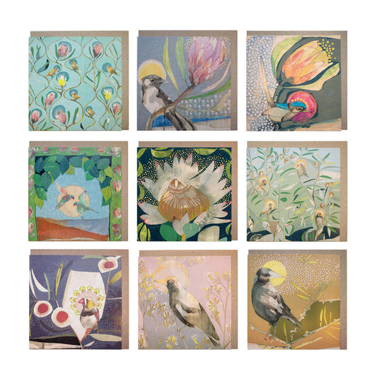 Collectors Card Bundles of 9 Cards ~ Protea or Banksia